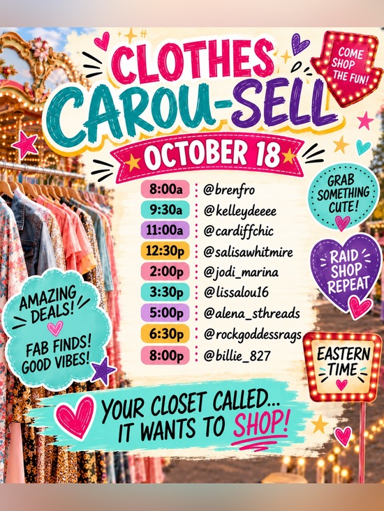 Tops - 🎠 Clothes Carou-SELL 🎠 is LIVE now Monthly Train Show September 20